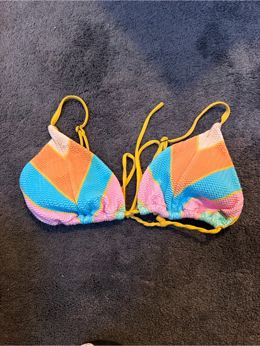 Colorful bikini top